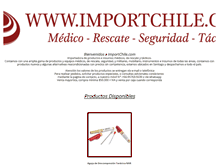 Tablet Screenshot of importchile.com